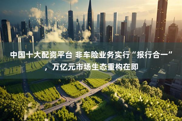 中国十大配资平台 非车险业务实行“报行合一”，万亿元市场生态重构在即